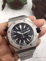 Replica Audemars Piguet Diver's Watch Stainless Steel Blakc Dial 3129 Movement